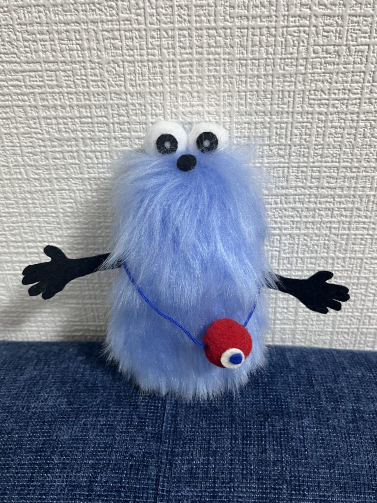 パペットスンスンのぬいぐるみ作り方紹介、コミャクコラボ写真