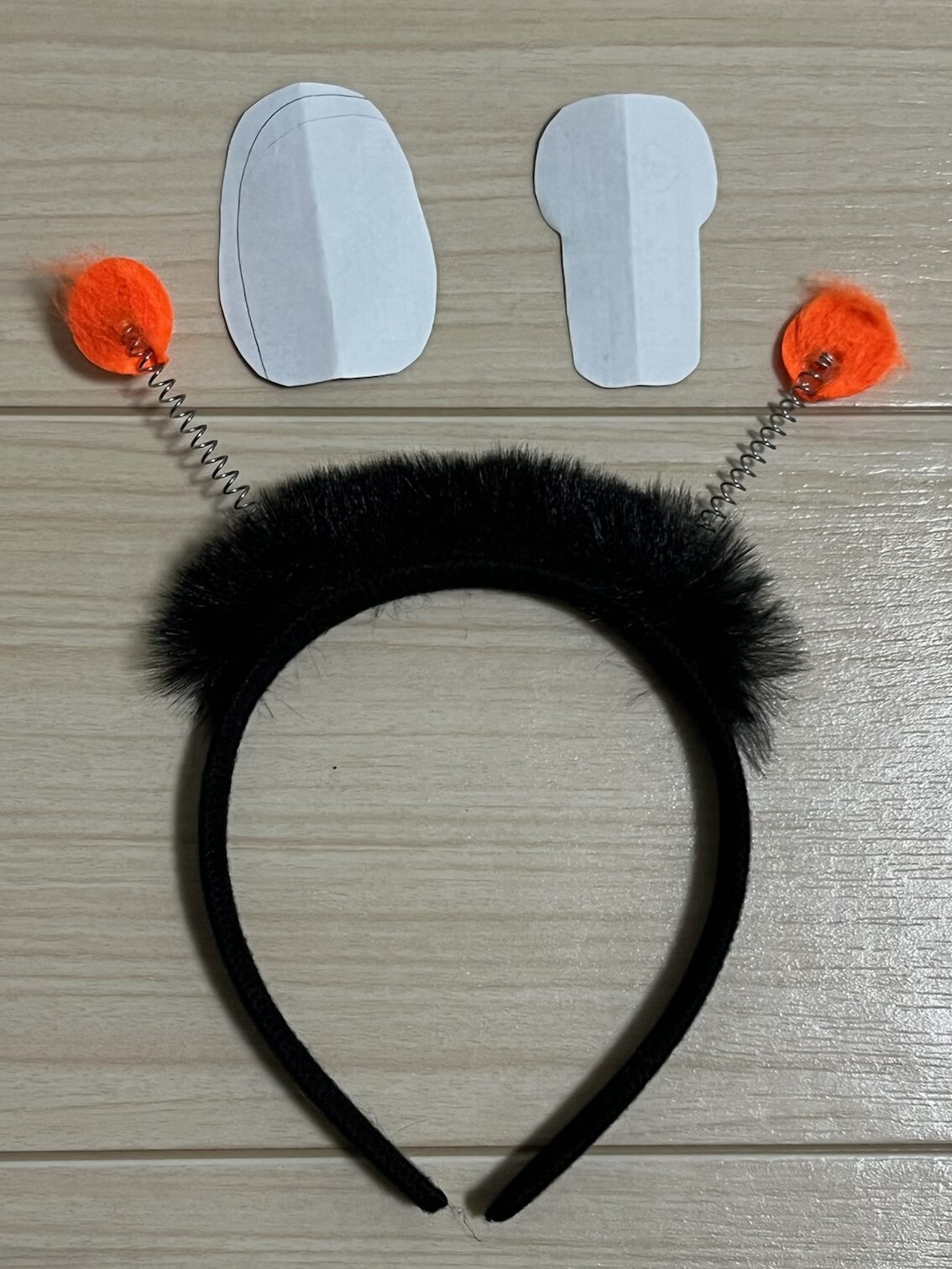 パペットスンスン、手作りカチューチャ、制作過程。土台の用意