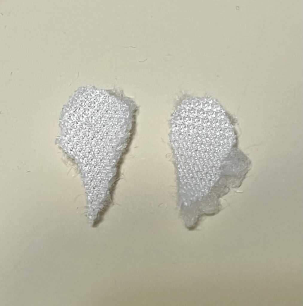 パペットスンスン、カチューチャの作り方。ノンノンの頭のポンポンパーツ写真