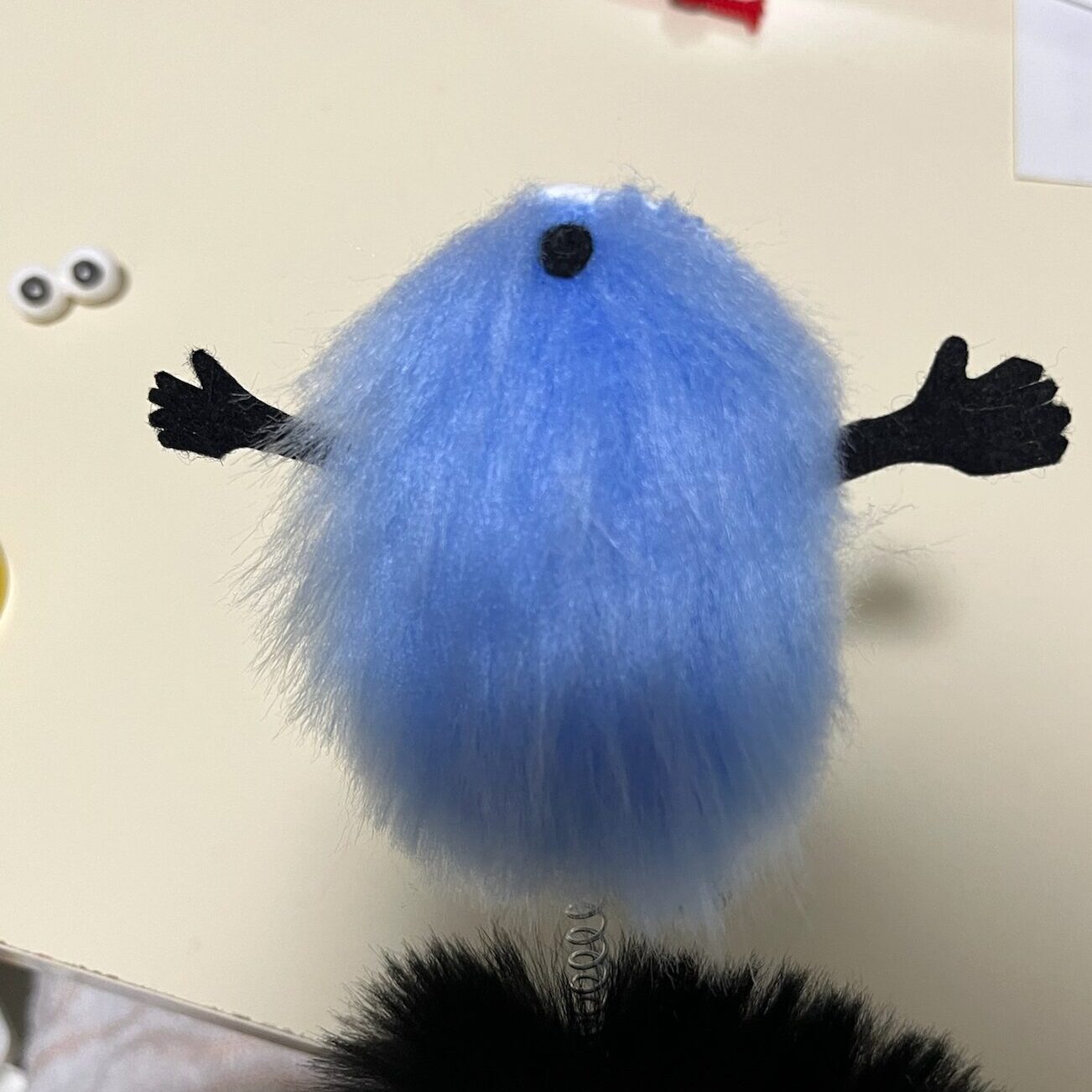 パペットスンスン、カチューチャの作り方。スンスンの組み立て方写真