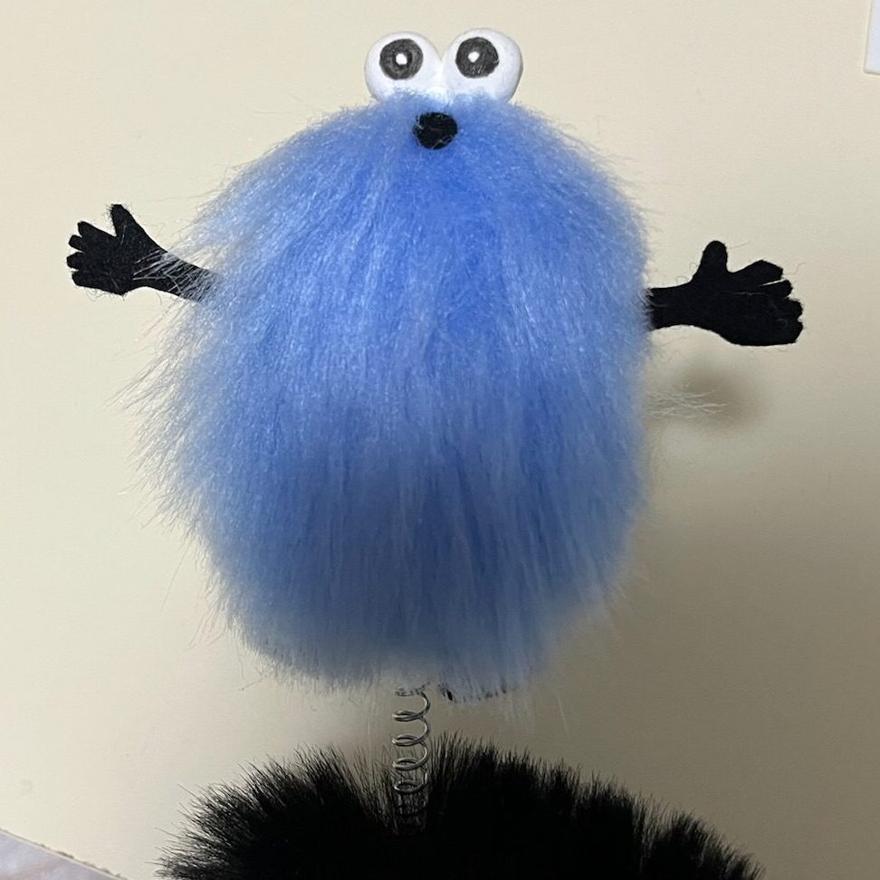 パペットスンスン、カチューチャの作り方。スンスンの組み立て後写真